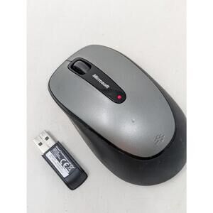 Microsoft Wireless Mouse 2000 Model 1416 Black with USB RECEIVER